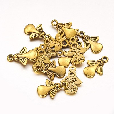 Tibetan Style Angel Alloy Pendants LS-TIBEP-A579-AG-NR-1