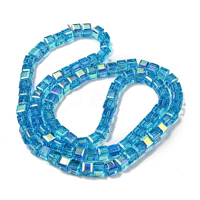 Electroplate Glass Beads Strands EGLA-M031-01A-HR05-1