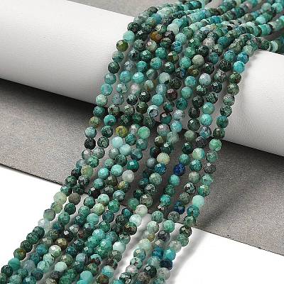 Natural Chrysocolla Beads Strands G-K373-B06-03-1