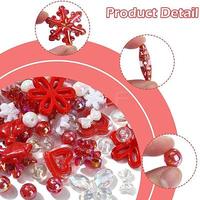 DIY ABS Imitation Pearl Beads & Acrylic Beads Findings Kits DIY-FS0010-28-1