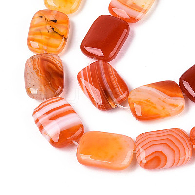 Natural Agate Beads Strands G-N356-03A-17-1