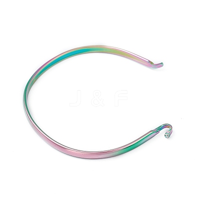 Ion Plating(IP) 304 Stainless Steel Cuff Bangle Making LS-STAS-H154-01MC-1