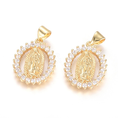 Brass Micro Pave Cubic Zirconia Pendants LS-KK-I657-32G-B-1