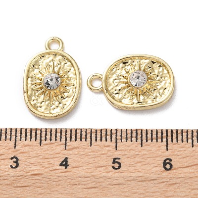 Rack Plating Alloy Pendants FIND-M038-04G-1