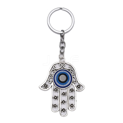 Alloy Pendant Keychains KEYC-WH0027-51-1