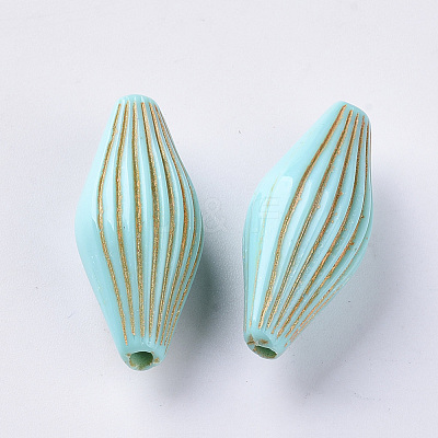 Acrylic Beads X-OACR-S029-104-1