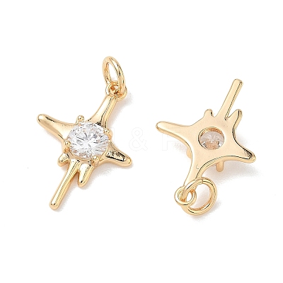 SHEGRACE Brass Clear Cubic Zirconia Pendants XGRQ3K574-566G-1