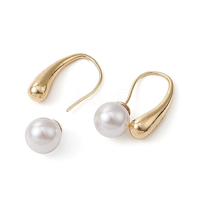 2Pcs Brass Teardrop Dangle Earrings DIY-YW0007-30-1