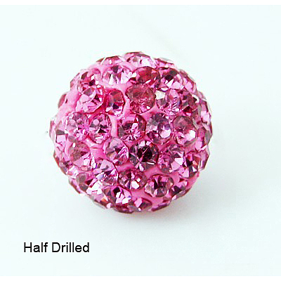 Polymer Clay Rhinestone Beads RB-H258-HD10mm-209-1