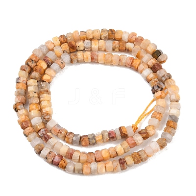 Natural Crazy Agate Beads Strands G-G345-C04-2x4mm-1