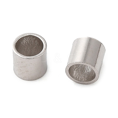 Rhodium Plated 925 Sterling Silver Crimp Beads STER-Z006-01E-P-1