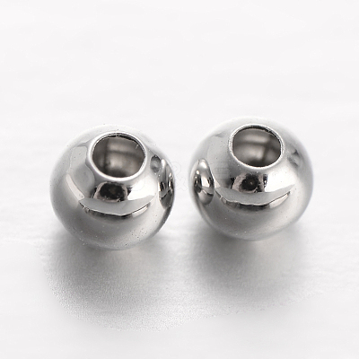 Round Brass Spacer Beads A-KK-L129-37P-1