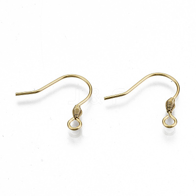 304 Stainless Steel Earring Hooks X-STAS-S111-011G-NR-1