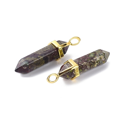 Natural Dragon Blood Pointed Pendants G-G025-01G-36-1