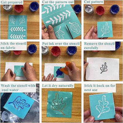 Self-Adhesive Silk Screen Printing Stencil DIY-WH0337-041-1