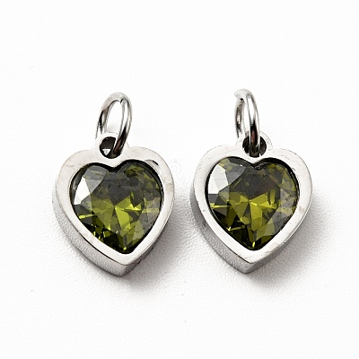 304 Stainless Steel Pendants STAS-D189-06P-1