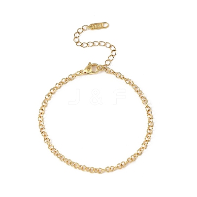 Brass Rolo Chains Bracelets for Women BJEW-JB12780-1