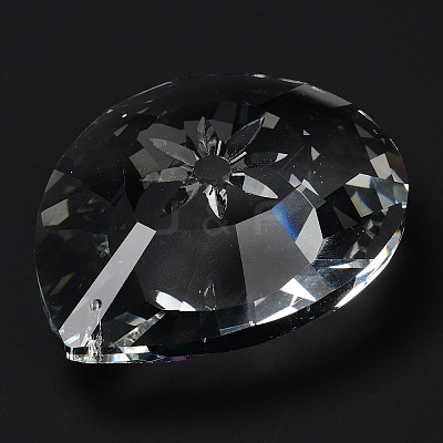 Transparent Glass Pendants GLAA-R223-03L-1