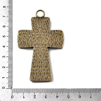 Tibetan Style Pendant Cabochon Enamel Settings LS-TIBEP-4479-AB-LF-1