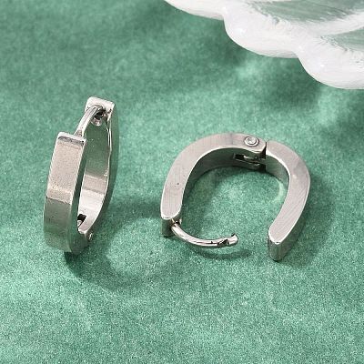 201 Stainless Steel Hoop Earrings EJEW-T056-03P-01-1