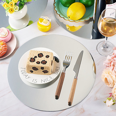 Disposable Round Paper Placemat AJEW-TAC0030-036A-1