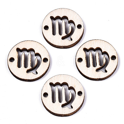 Unfinished Natural Poplar Wood Links Connectors WOOD-S045-139A-05-1