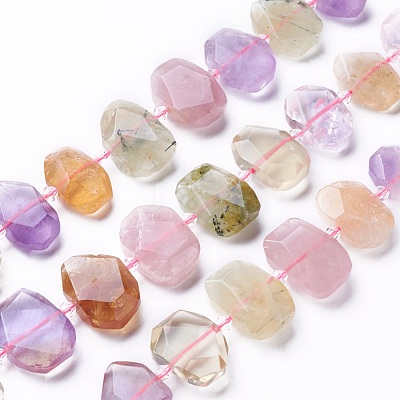 Natural Gemstone Beads Strands G-P434-27-1
