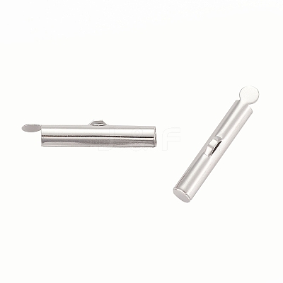 Brass Slide On End Clasp Tubes LS-KK-P031-12P-1