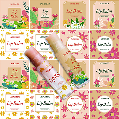 80Pcs 8 Style Lip Balm DIY Label Sticker DIY-CP0007-95B-1