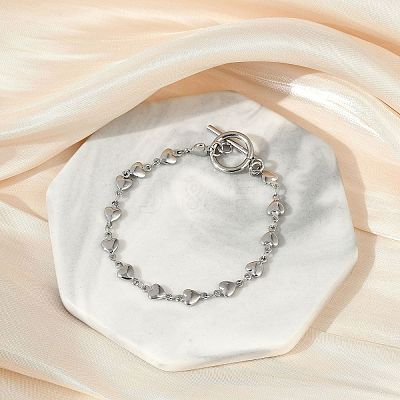 Tarnish Resistant 304 Stainless Steel Link Chain Bracelets BJEW-P237-30P-1
