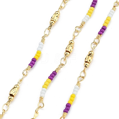 Brass Ball Chains KK-D368-02G-B-1