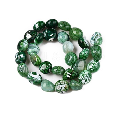 Dyed Natural Agate Beads Strands G-T138-229B-1