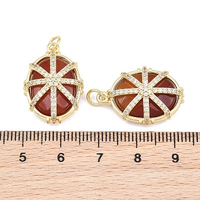 Natural Carnelian Faceted Pendants GG-CBA110A-05G-1