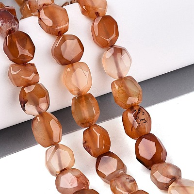 Dyed & Heated Natural Agate Beads Strands G-N359-15A-09-1