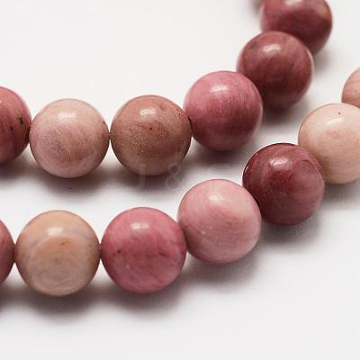 Natural Rhodonite Beads Strands G-J358-03-4mm-1