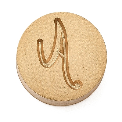 Golden Tone Brass Letter Stamps KK-R005-01A-1