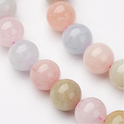 Natural Morganite Bead Strands G-P213-18-12mm-1