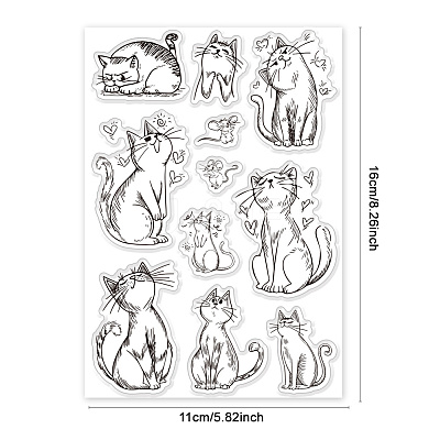 Custom Summer Theme PVC Plastic Clear Stamps DIY-WH0631-0643-1