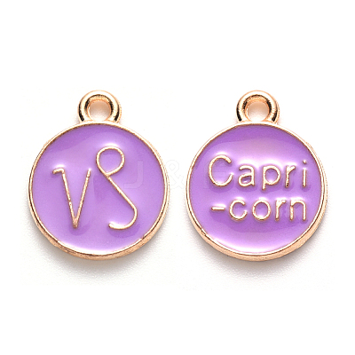 Alloy Enamel Pendants ENAM-S124-01B-01E-1
