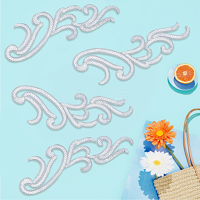 5Pairs Embroidery Thread Clothing Patches PATC-GF0001-96A-1