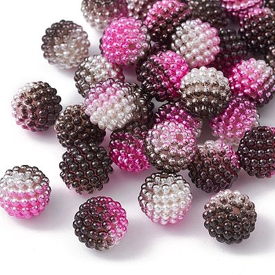 Imitation Pearl Acrylic Beads OACR-FS0001-42H-1
