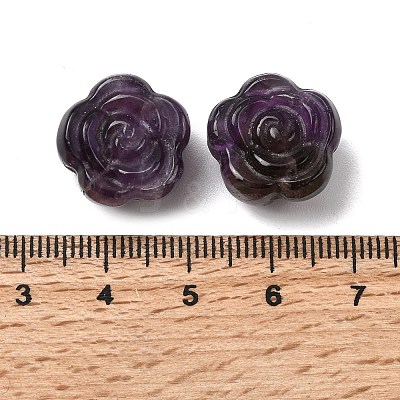 Natural Amethyst Carved Beads G-L636-C04-01-1