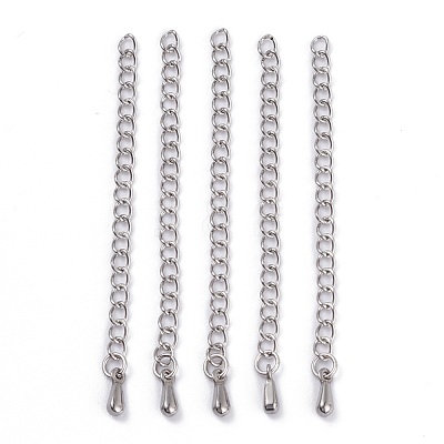 Tarnish Resistant 304 Stainless Steel Chain Extender X-STAS-D037-1
