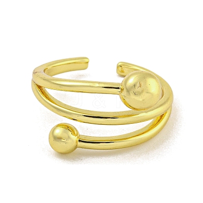 Brass Cuff Rings for Women LS-RJEW-E294-01G-02-1
