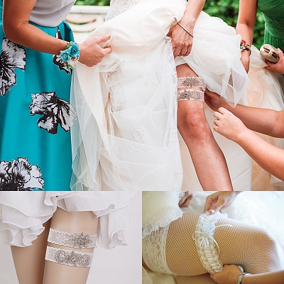 1 Set Lace Elastic Bridal Garters OCOR-GF0001-41-1