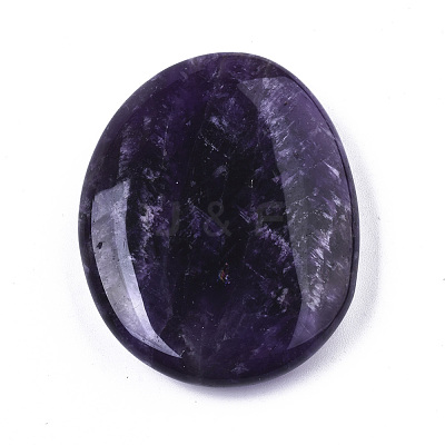 Oval Natural Mixed Gemstone Palm Stone G-N0326-017-1