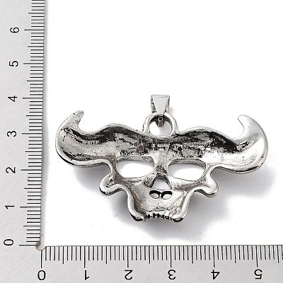 Tibetan Style Alloy Pendants TIBE-L012-040AS-08-1
