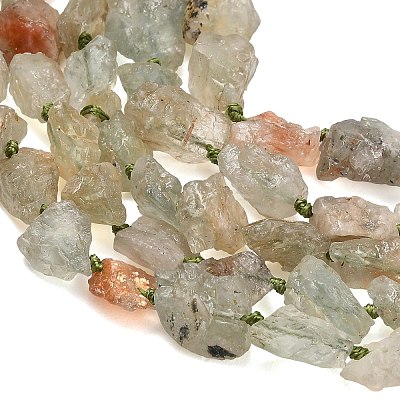 Raw Rough Natural Arusha Sunstone Beads Strands G-A322-B13-01-1