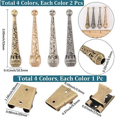 Bolo Tie Clasps Sets FIND-GF0007-27A-1
