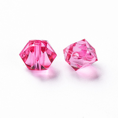 Transparent Acrylic Beads TACR-S154-15B-82-1